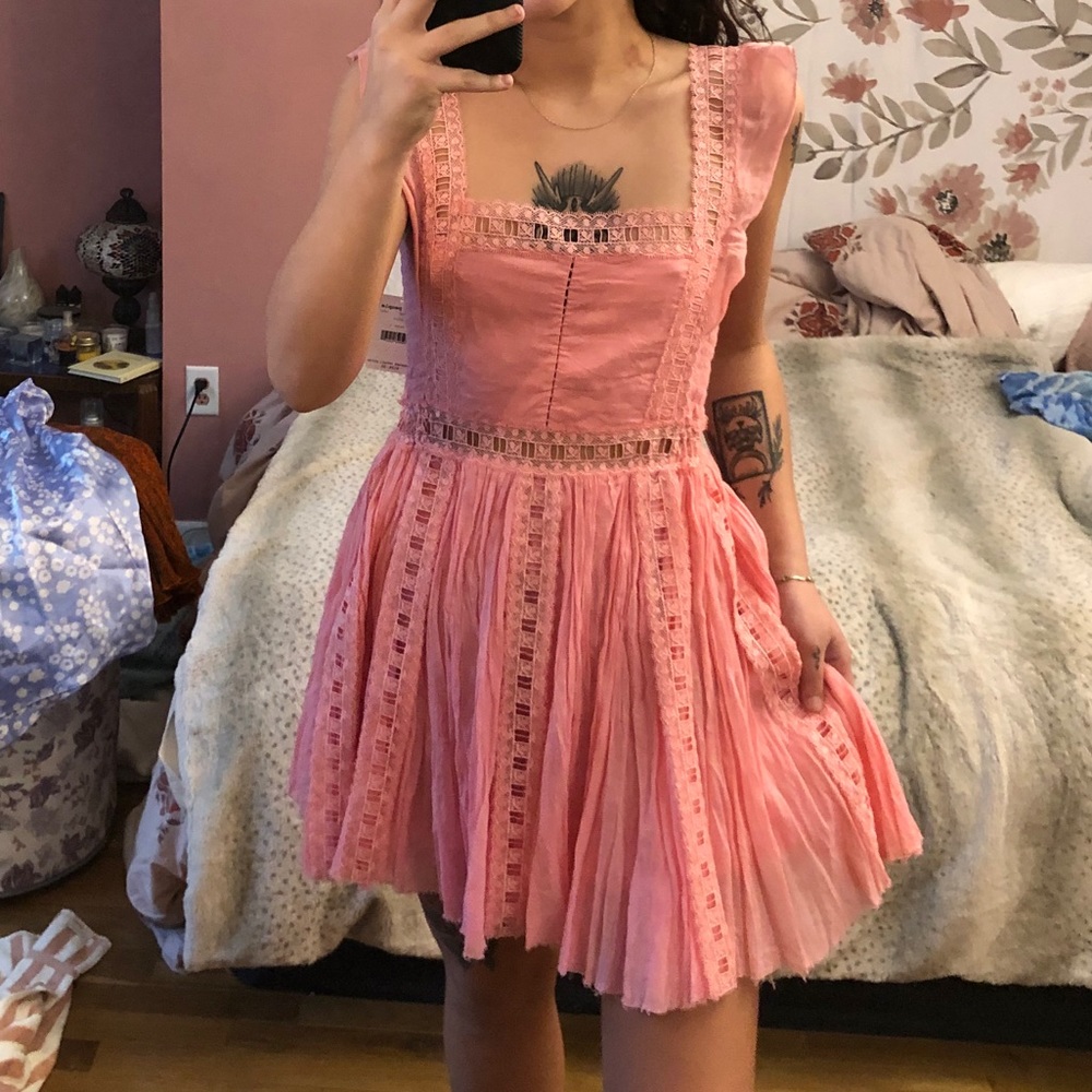 NWT FREE PEOPLE LIGHT PINK DRESS